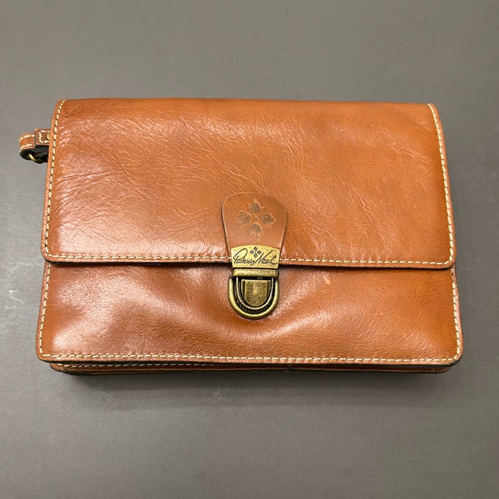 Patricia Nash Lanza Crossbody bag, brown leather